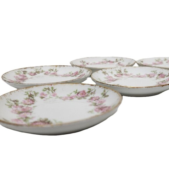 Antique CH Field Haviland Limoges GDA France Butter 4 Pat Dish Schleiger 195G - Picture 3 of 7